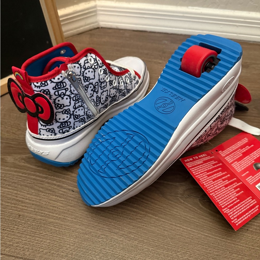 NWOB Women’s Hello Kitty Heely’s - Red and Blue
